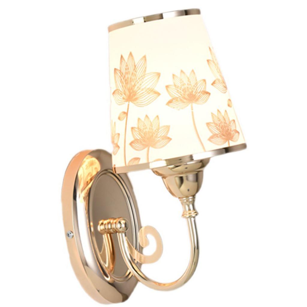 LED Wandleuchte für Nachttisch Modern Stilvoll Metall Warmes Licht Wandlampe mit Schaltersteuerung für Schlafzimmer Wohnzimmer