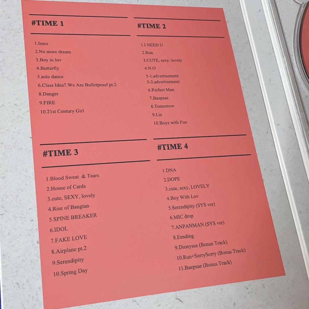 [USED] Live TIME RESET Jimin Master DVD JAMJAM BTS