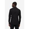 H M Muscle Fit Stand Collar sHirt Black 0993173002