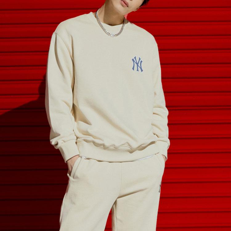 New Disney X MLB X Disney Sweatshirts Unisex Ecru 3AMTD1114-50BGL