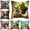 Fantasy Film Vtipné Shrek Povlaky na Polštář Kreslený Dekorativní Potah na Pohovku Domácí Oboustranný Tisk Krátký Plyš Roztomilý Potah na Polštář