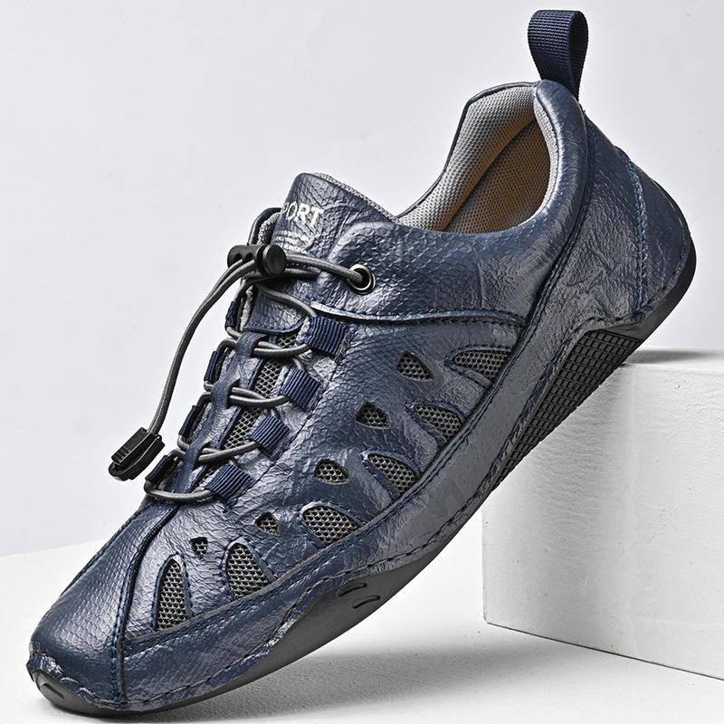 Fashion Breathable Male Casual Shoes Comfortable Men's Sneakers Anti-slip Lace-up Running Shoes Leisure Walk Trainers Treking Footwear