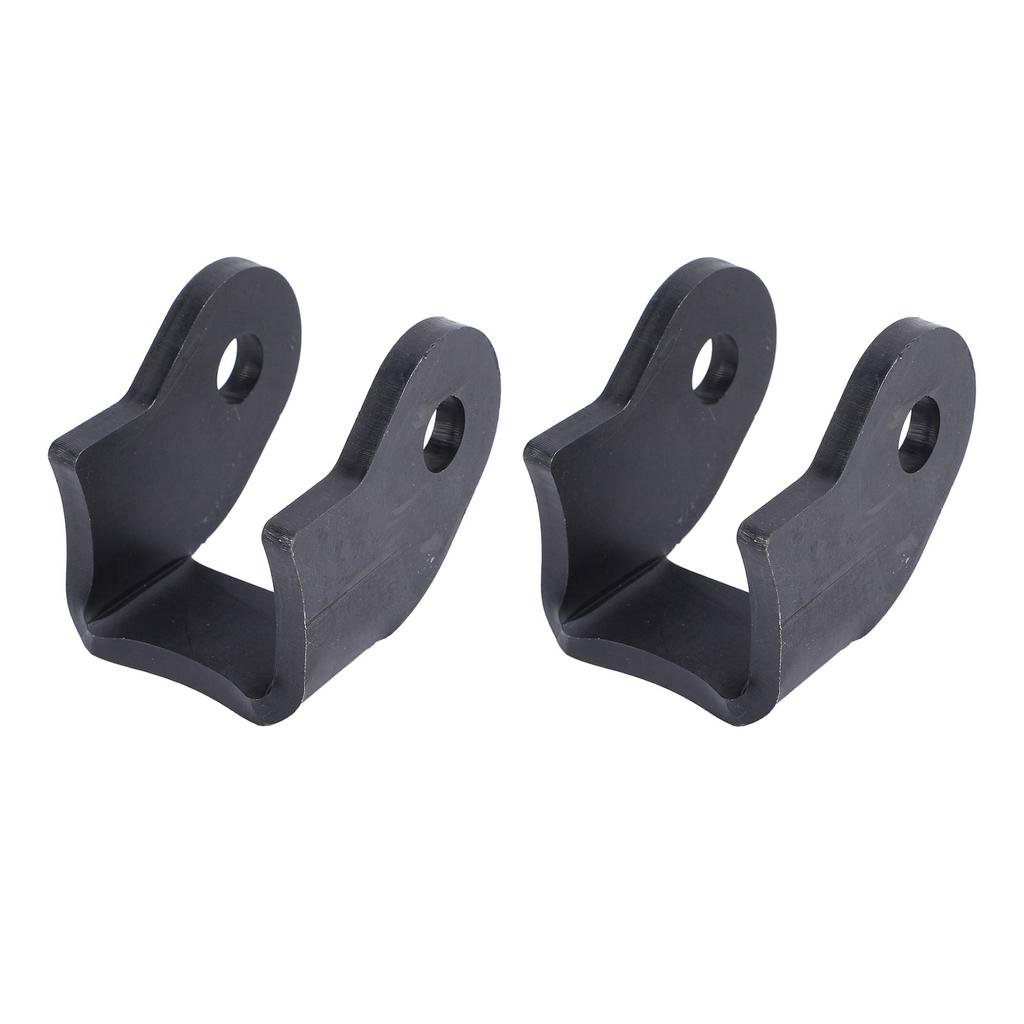 1 Pair Weld On Shock Bracket Steel Enhanced Performance Curved Car Axle Shock Mount for Off Road Trailer Sedan