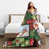New Year Plaid & Pattern Soft Warm Blanket  Students Plush Bedding Throws Funny Couch Chair Flannel Bedspread Sofa Bed Cover