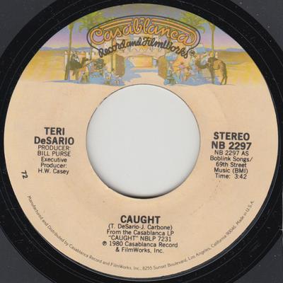 7inch Record TERI DESARIO - Caught  NB2297 Casablanca 1980 US Soul/Funk Used
