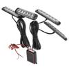 Car 4x6LED Sync Red Blue Strobe Flash Light LED Emergency Warning Lamp 12V with Remote Control