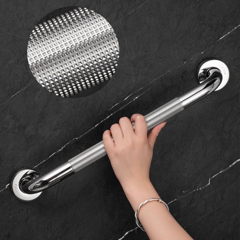 12Inch Bathroom Grab Rail 2 Pack Anti Slip Sturdy Stainless Steel Door Handle for Elderly and Disabled Safety Use