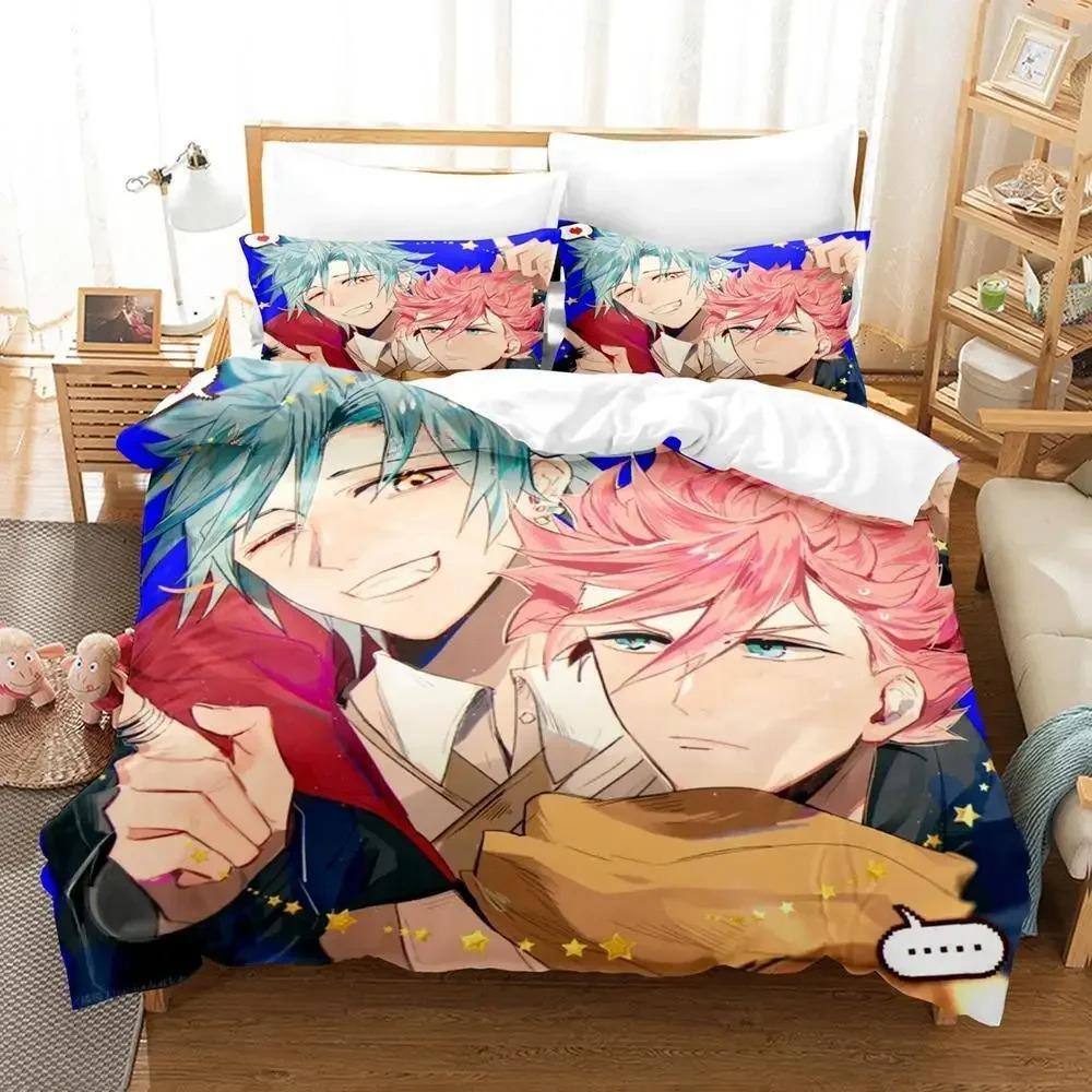 New IDINVADED Bedding Set Single Twin Full Queen King Size Bed Set Adult Kid Bedroom Duvet Cover Sets 3D Anime Bed Sheet Set