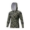 SHIMANO Sun PR Long Sleeve Hoodie Khaki Duck S Shirt, Camo, IN-062Q,