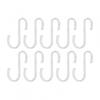 Stylish Matte Finish Aluminum S Hooks for Kitchen and Home Use 10 Pack