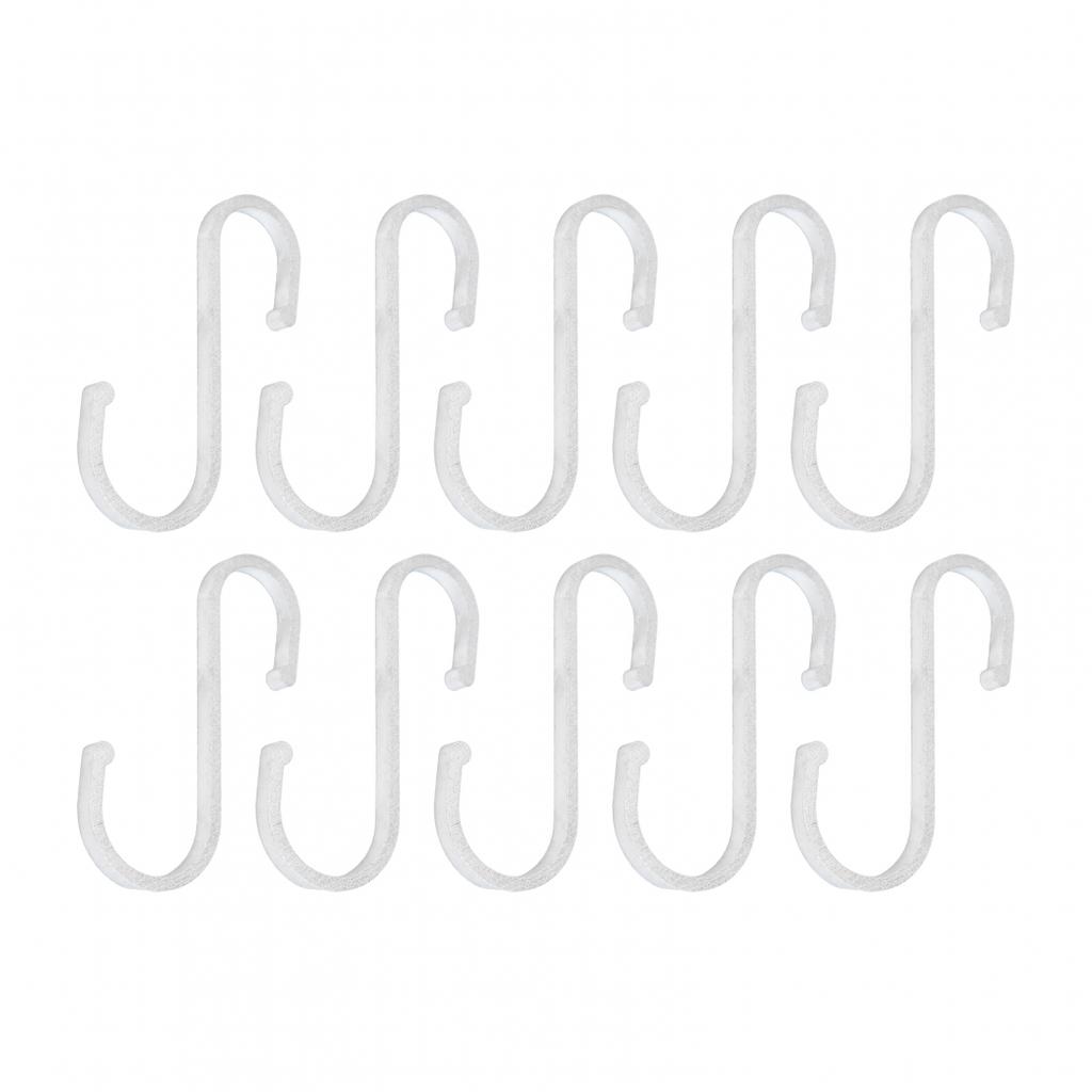 Stylish Matte Finish Aluminum S Hooks for Kitchen and Home Use 10 Pack