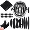 1Set Universal Bike/Motorcycle Helmet Inner Padding Kit Lining Sponge Pad Bicycle Replacement Helmet Pads Set With Insect Net