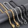 Luxury Gold Color 316L Stainless Steel Chinese Dragon LONG Necklace for Men 6mm Width 72cm Long Fashionable Jewelry Accessory