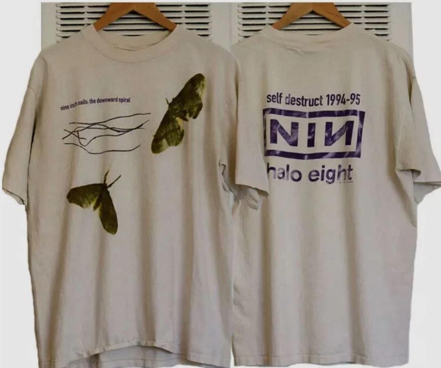 Nine Inch Nails The Downward Spiral альбом 1994 года. Двусторонняя песочная футболка 4XL