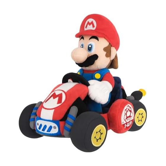 Sanei Boeki Super Mario Mario Kart World Mario W17 x D27 x H22.5cm Stuffed Toy MKW01