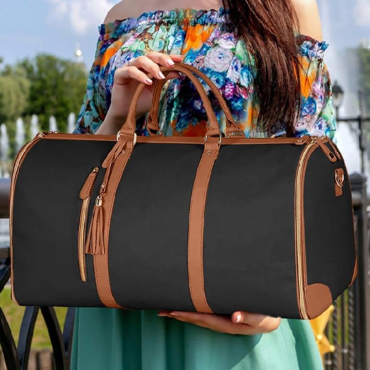 Suit Storage Bag Travel Women PU Folding Travel Bag Large Capacity Hand Luggage