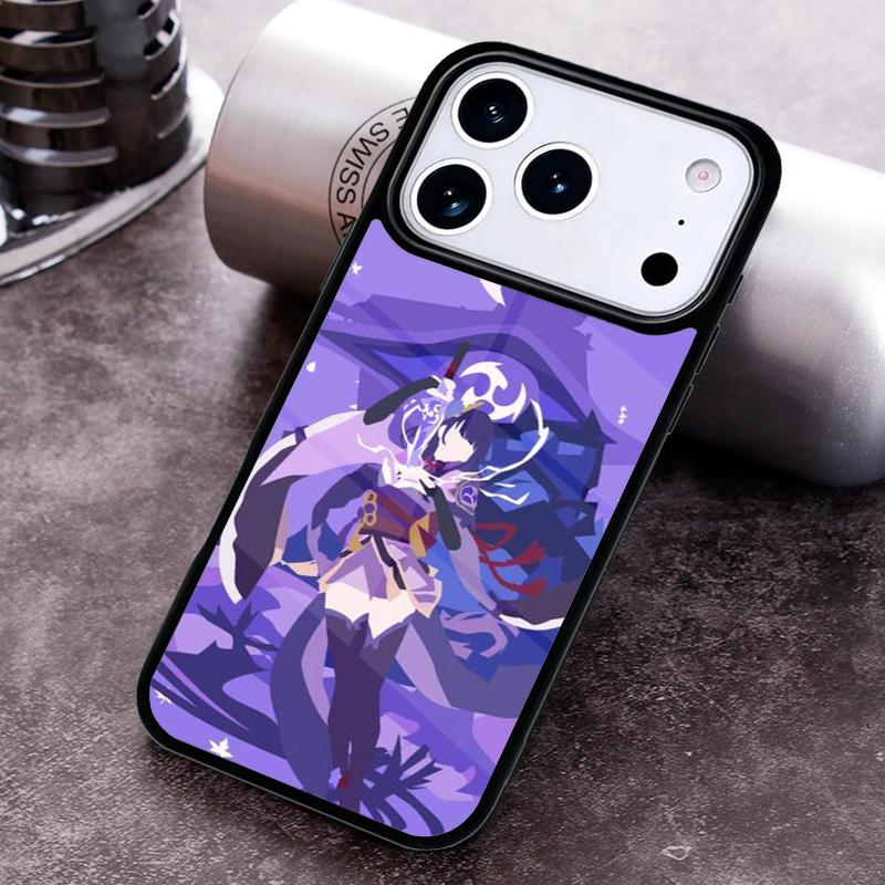 Raiden Shogun Baal Genshin Impact Phone Case for iPhone 17 16 15 Pro Max Air 14 13 12 11 Plus Shockproof Capa Cover