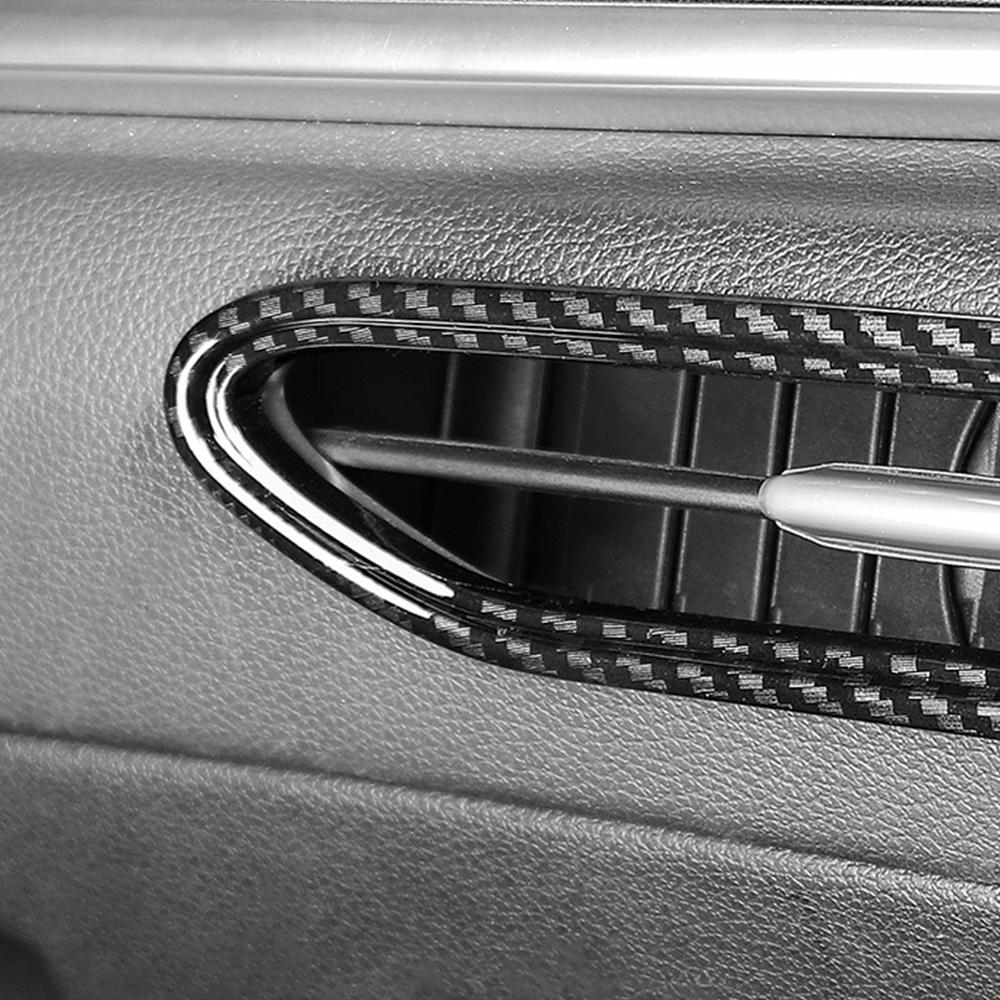 Carbon Style ABS Car Front Air Vent Outlet Trim Cover For Hyundai Sonata DN8 2021-2024 Left-hand Drive Decoration Accessories