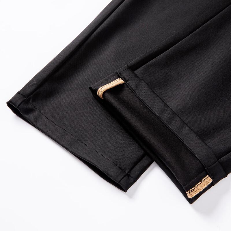 FIRS Men's Silk Blend Business Casual Straight Pants