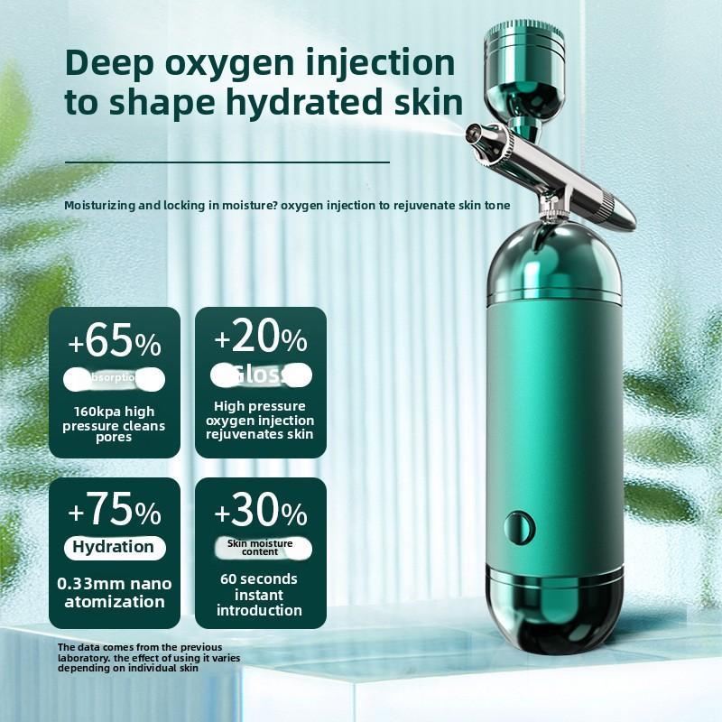 Oxygen Injection Instrument Hydrating Spray Facial High Pressure Spray Instrument Household Skin Rejuvenation Cold Spray Handheld Hydrating Instrument