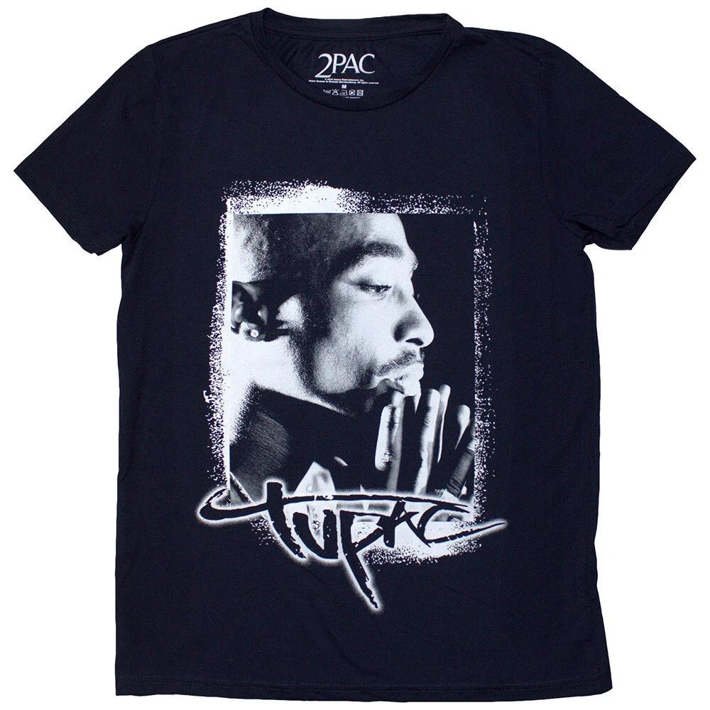 Tupac Ladies T-Shirt: Spray Photo (Medium) L