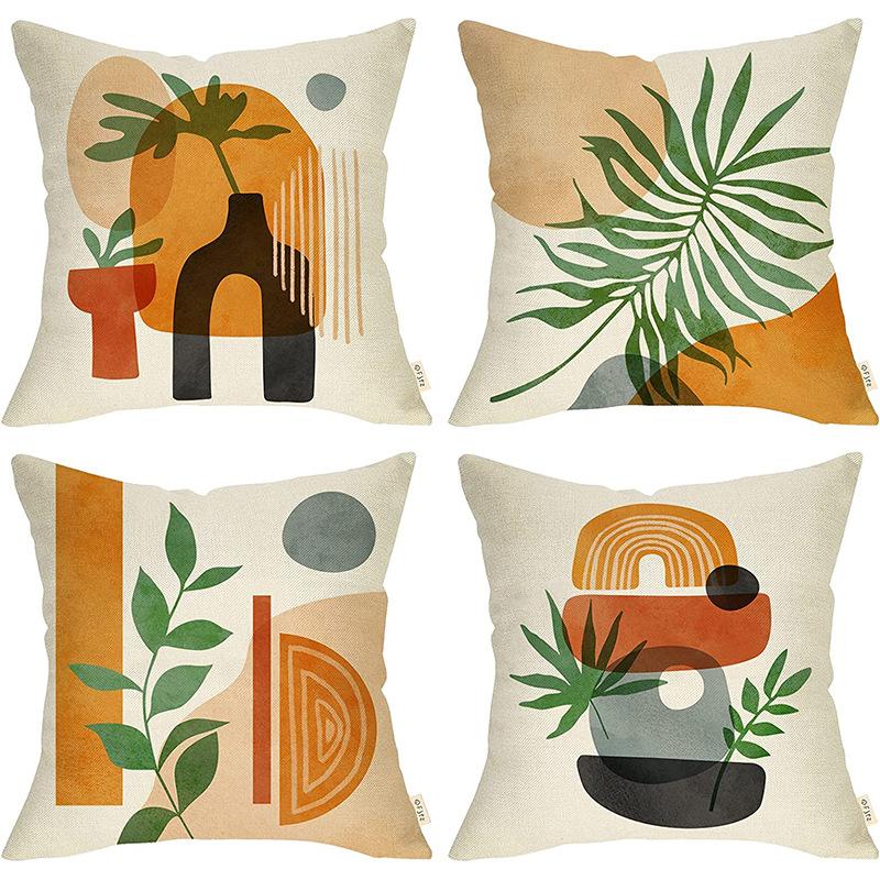 Morandi Color Abstract Pillowcase Minimalist Decorative Pillowcase Abstract Aesthetic Sofa Pillow Cushion Cover