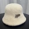 Hat women's autumn and winter new Maillard plush bucket hat basin hat retro warm face small bucket hat