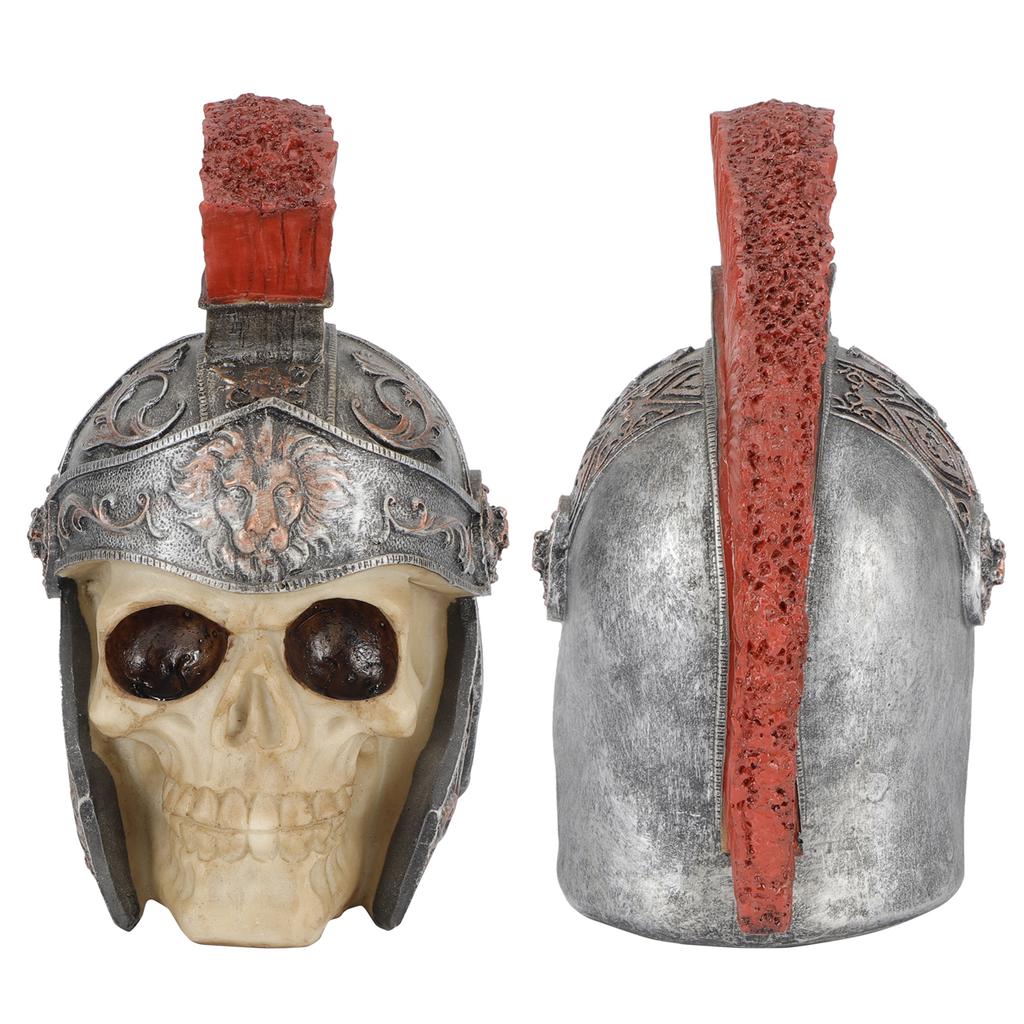 Harts Soldat Dödskalle Modellering Staty Skelett Skulptur Hem Skrivbordsdekoration Prydnad Gåva