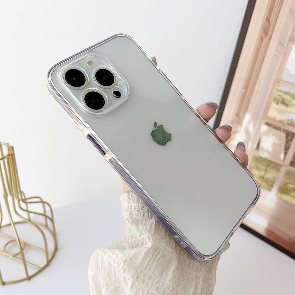 Applicable To IPhone15Promax Phone Case, Apple 14 Anti-slip Color Strip Protective Case, 13 Anti-drop Full Cover