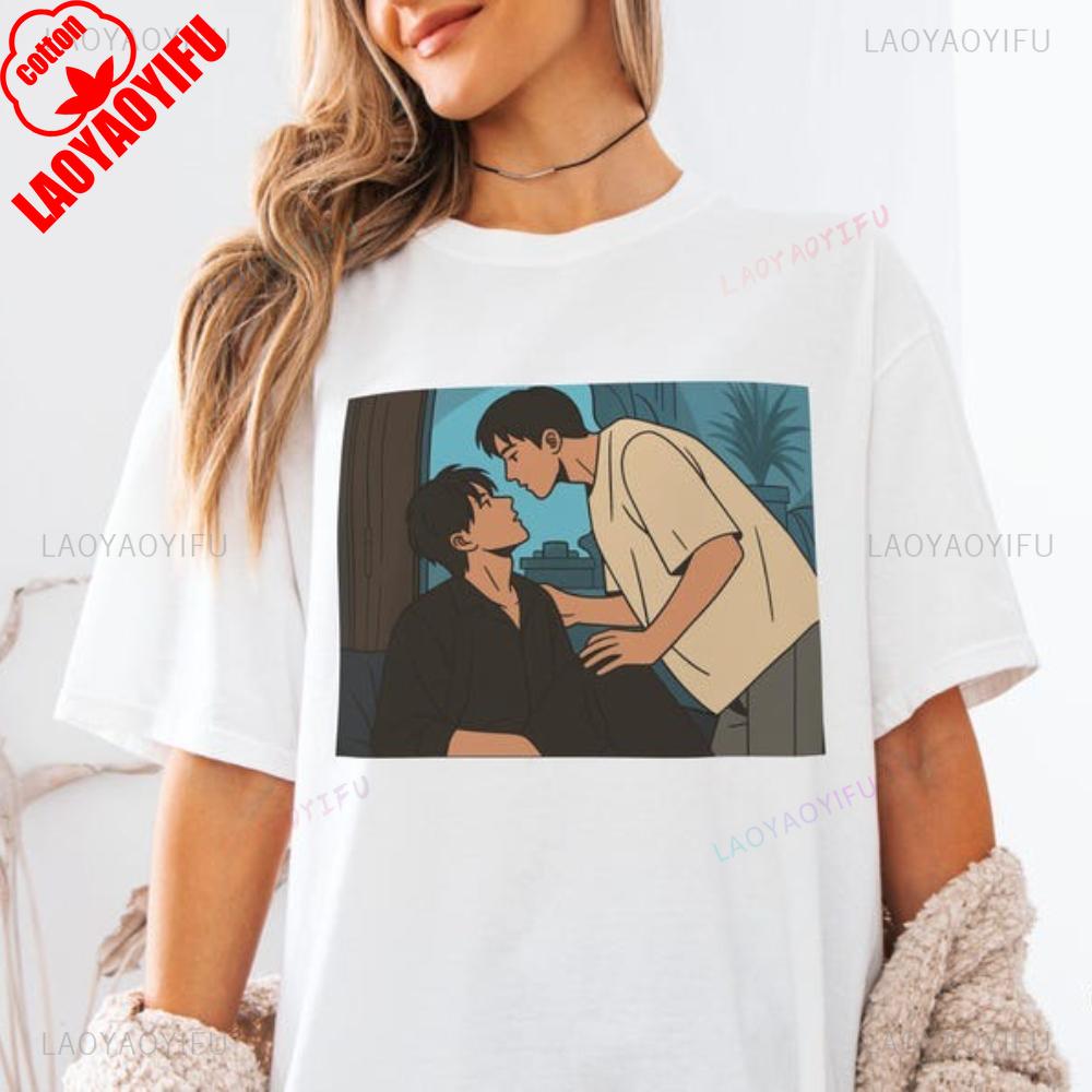Revenged Love Wu Suo Wei Chi Cheng Chinese BL Drama Couple Fans T Shirt Woman Summer Cotton Printed T-shirt Streetwear Clothes