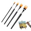 Paint Brushes Ergonomic Handle 4piece Tools Pen Paint Brush Set for Acrylic Painting for Kids Classroom Coloring Adults Craft