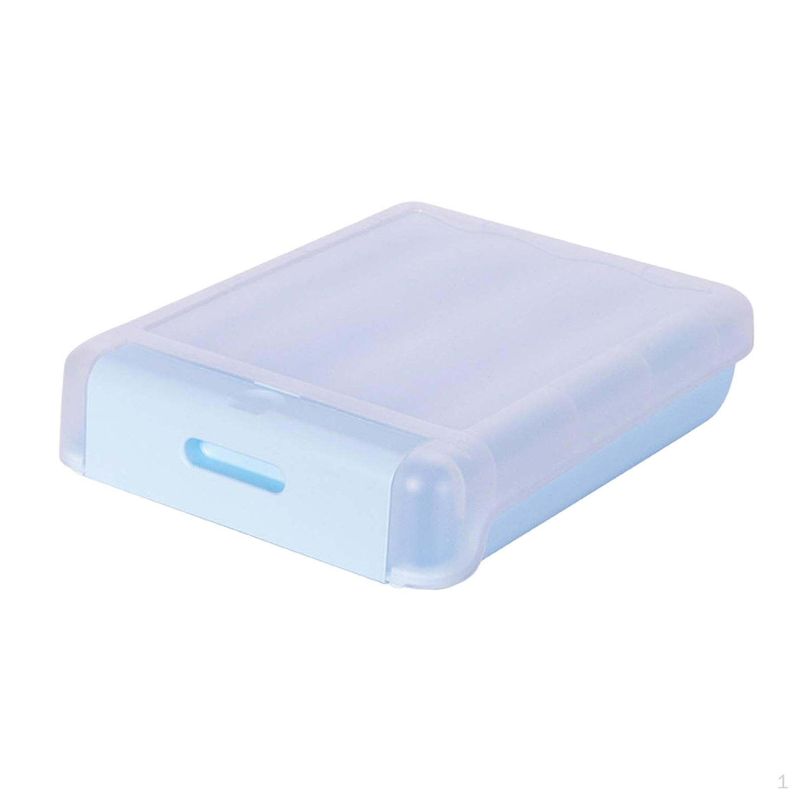 Прозрачный органайзер для яиц с крышкой Удобное решение для хранения в холодильнике или для кемпинга синий 950₽