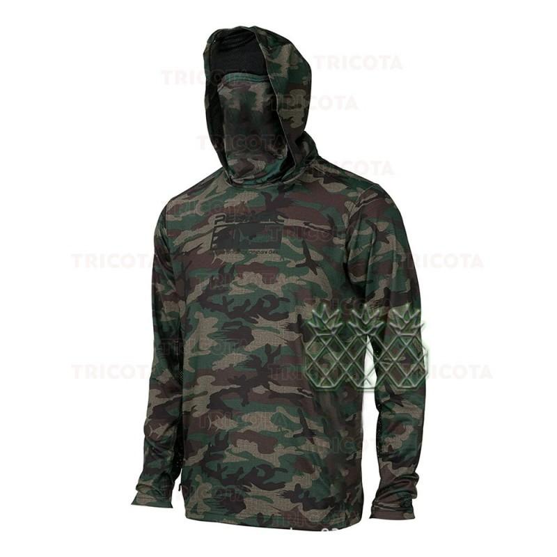 Herren Quick-Dry UV-Schutz Angel-Hoodie Langarm Outdoor Sportoberteil UPF50 Atmungsaktiv