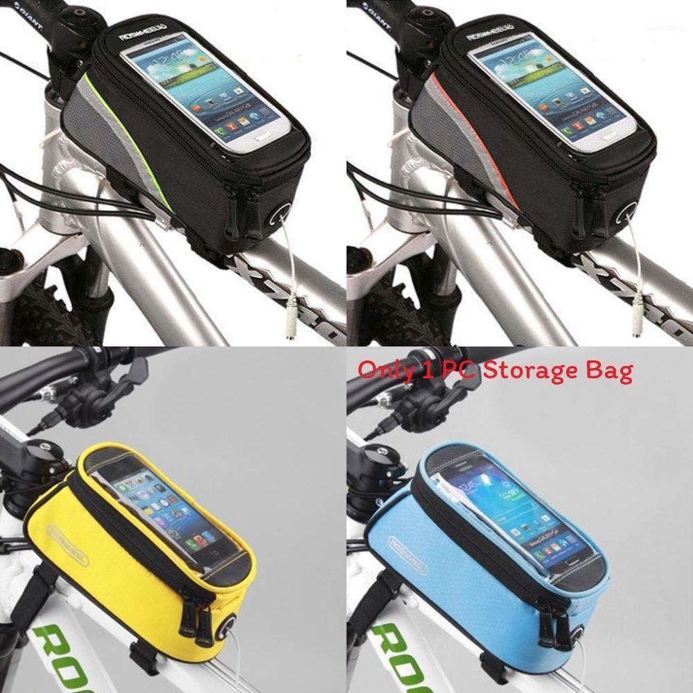 Mountain Bicycle Front Tube Bag With Touch Screen For Cycling Enthusiasts