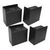 4 PCS 4in L Shaped Anti Vibration Pads Rectangular Non Slip Foot Pad Bed Risers for Washing Machine