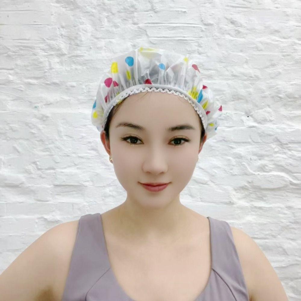 4 Pcs Thickening Dry Hair Cap Reusable Bathroom Accessories 2025 Shower Cap