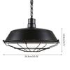 Vintage Metal Pendant Lamp Shade Soft Ambients Lighting Metal Texture Suitable for Kitchen Dining Room Decoration