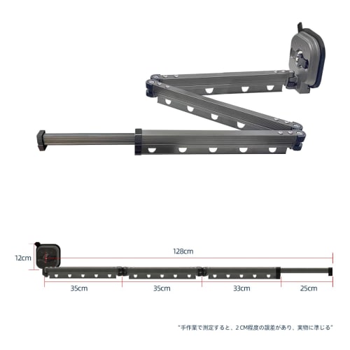 Wall-mounted foldable clothes drying rack with suction cups, space-saving, portable clothes drying rack for laundry rooms, balconies, bedrooms, travel