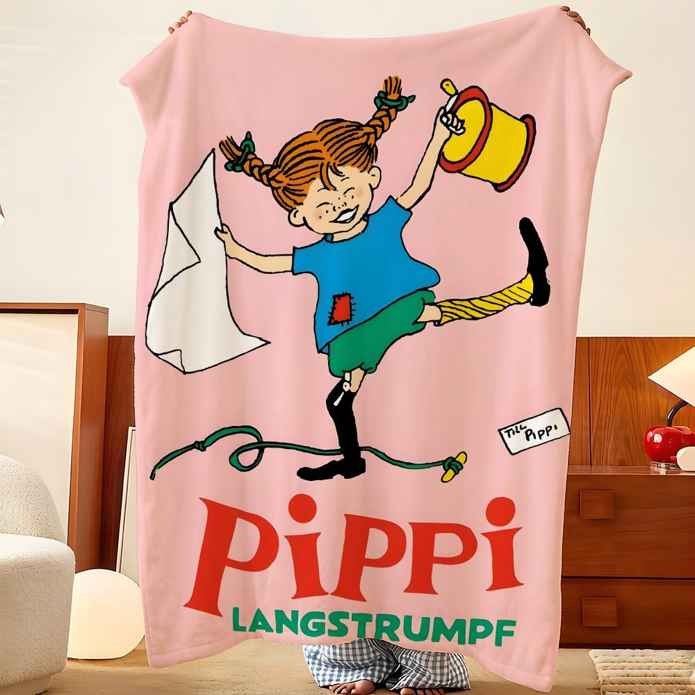 שמיכת פליז מצוירת P-פיפי-i L-ארוכת-גרביים-g, קלה ונעימה, עמידה, ניתנת לכביסה, חמודה, מגניבה
