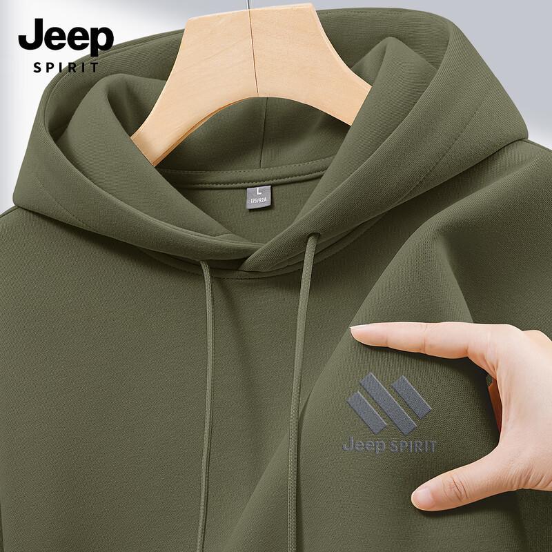 JEEP SPIRIT Men's 2025 Loose Fit Hooded Sweatshirt