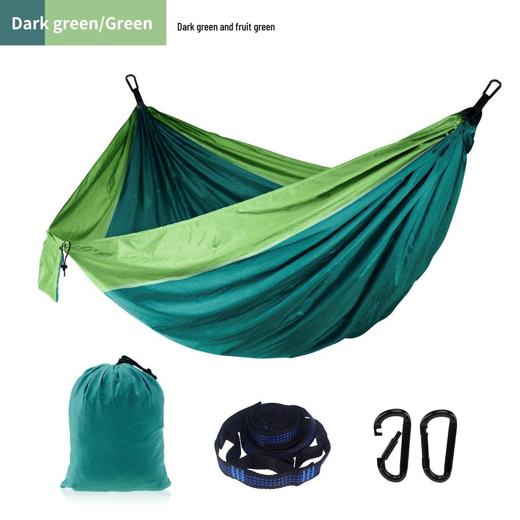 Adjustable Straps Nylon Hammock - High-End Single/Double Outdoor Use