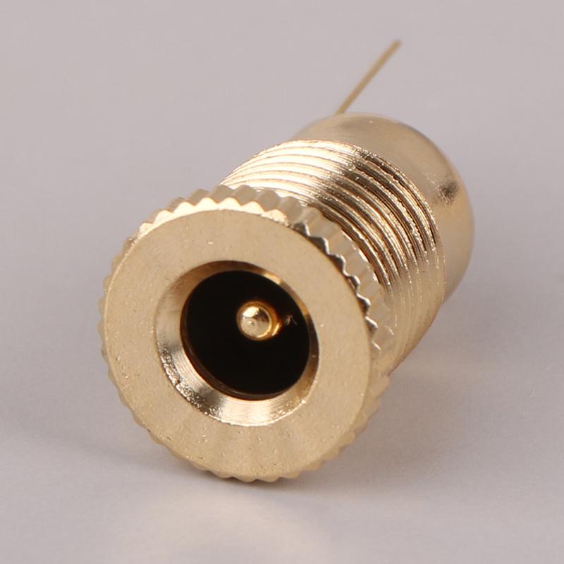 Gold-Plated 30V 10A High Current Dc Connectors 5.5X2.1Mm 5.5X2.5Mm Power Female Jack Socket Nut Panel Mount Dc Adapter Connector