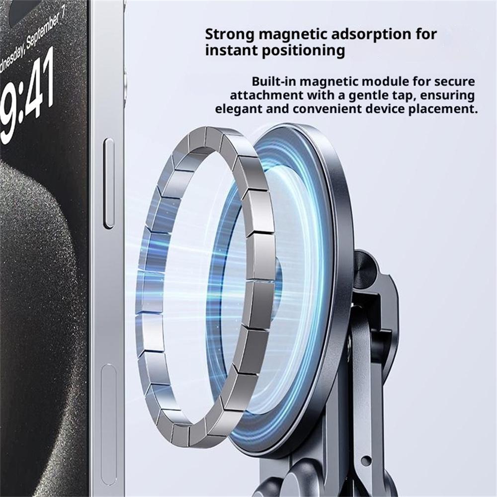 E05 Portable Desk Stand for Tablet Multi-Function Magnetic Aluminum Alloy Phone Holder