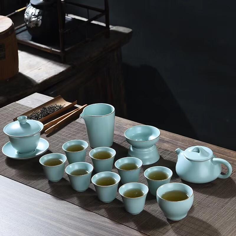 Celadon Ru Kiln Kung Fu Tea Set