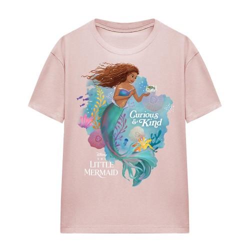 The Little Mermaid Womens/Ladies Curious And Kind Ariel T-Shirt