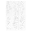 Large Stencils For Garden Fence 6PCS Reusable Flower Templates Painting Stencils For Wall Drawing Templates Art Crafts For Fence
