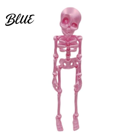Poseable Skeleton Toy 3D Printed Refrigerator Magnet Figurine with Decoration Movable Joints Halloween Gothic Fridge Magnet