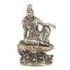 Vintage Brass Water Moon Desktop Ornament Free Guanyin Bodhisattva Buddha Statue Craft Antique Copperware Wholesale