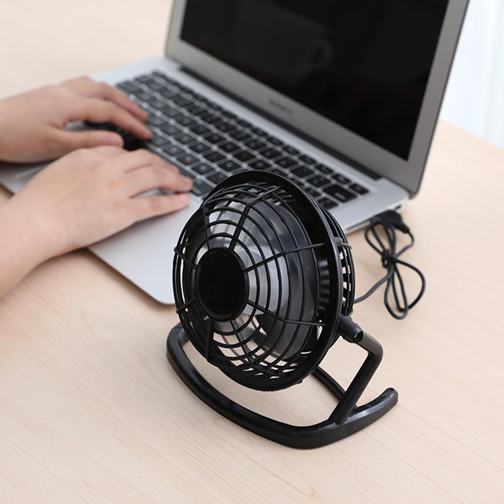 Portable 4 Inch USB Mini Fan Plastic Small Fan Office Computer Fan Electric O5X2