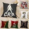 Cristiano Ronaldo Fall Pillow Case Linen Cushion Covers For Decorative Sofa Home Pillows Case Car Chair Pillows Cases